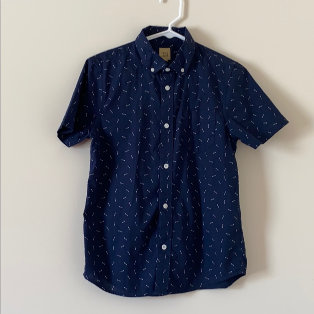 True Craft Boy’s Short Sleeve Shirt Button  Size L